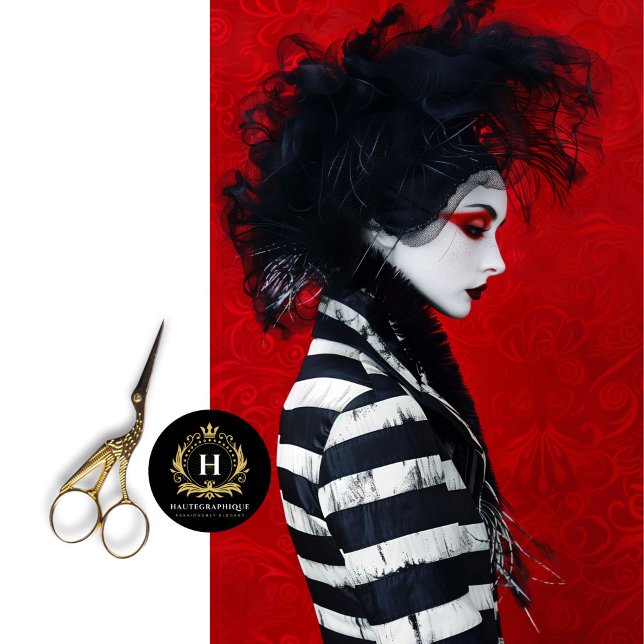 Dekoupage der französischen Mime Striped Fashion Seidenpapier (Turn a Dresser into Gothic Paris Chic — Perfect for Bar Carts & Journals
)