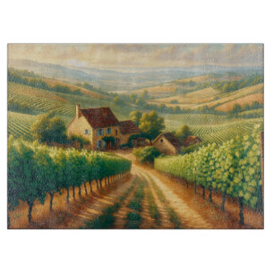 Dekoupage der französischen Weinberge Schneidebrett