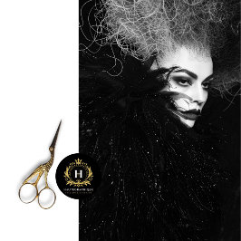 Dekoupage der gotischen Schwarz-weißen Mode-Fotogr Seidenpapier