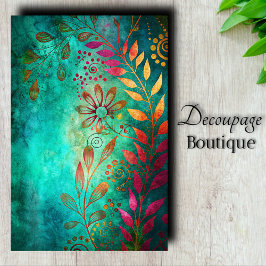 Dekoupage der Kupfergärten Seidenpapier