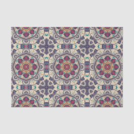 Dekoupage der marokkanischen Mandala Tile Seidenpapier