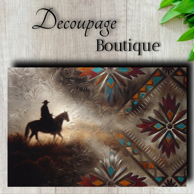 Dekoupage der nationalen Grenzen Seidenpapier (Native Frontier Decoupage Tissue Paper)