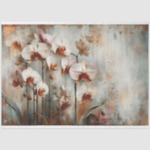 Dekoupage der orchiden Fauna und Flora
