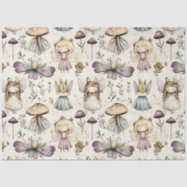Dekoupage der Whimsicous Fairy & Mushroom Flower G Seidenpapier