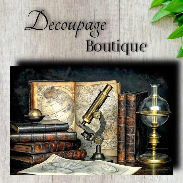 Dekoupage der wissenschaftlichen Studie Seidenpapier (Scientific Study Decoupage Tissue Paper)