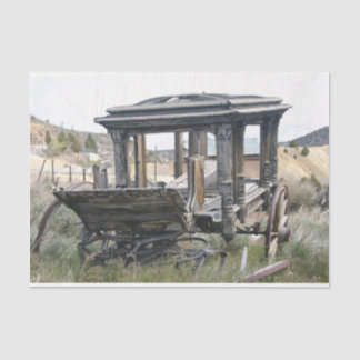 Dekoupage des antiken Hearst-Westerns Seidenpapier