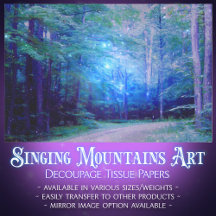 Dekoupage des blauen Twilight Forest Glows