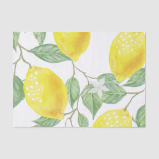 Dekoupage des gelben Tissue-Papiers von Lemon Seidenpapier