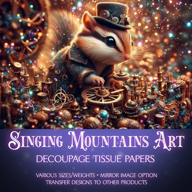 Dekoupage des Magischen Messing-Workshops Seidenpapier (Von Creator hochgeladen)