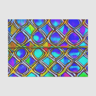 Dekoupage des Pattern-Effekts aus festem Glas Seidenpapier
