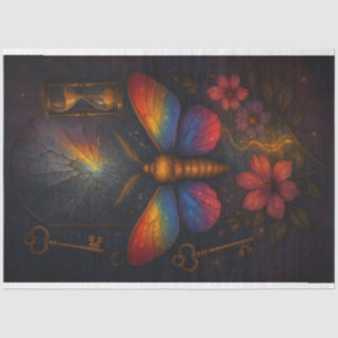Dekoupage des Prismatischen Moth LGBTQ Prix Seidenpapier