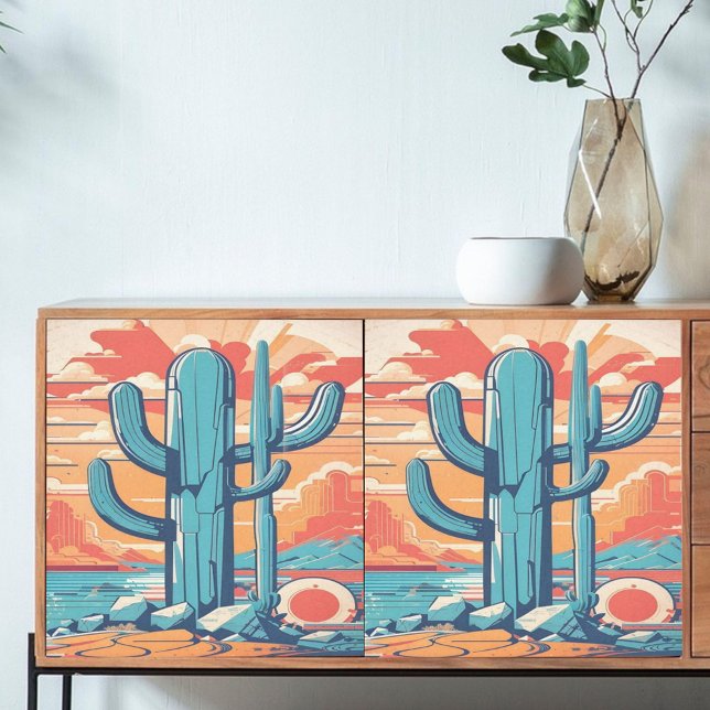 Dekoupage Desert Cactus Illustration Seidenpapier (Von Creator hochgeladen)