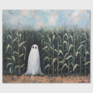 Dekoupage für das Feld Whimsical Ghost Geschenkpapier