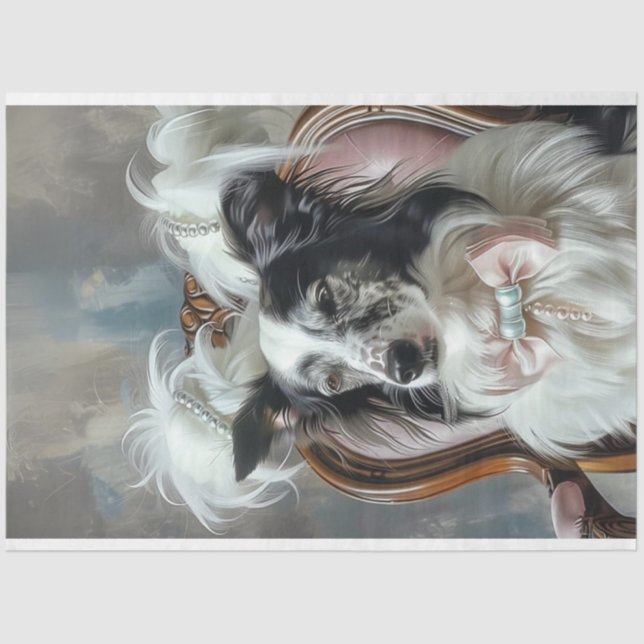 Dekoupage Glamour Aussie im Parlor Seidenpapier (Vorderseite)