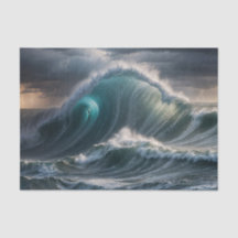 Dekoupage of Wild Wave Ocean Nautical