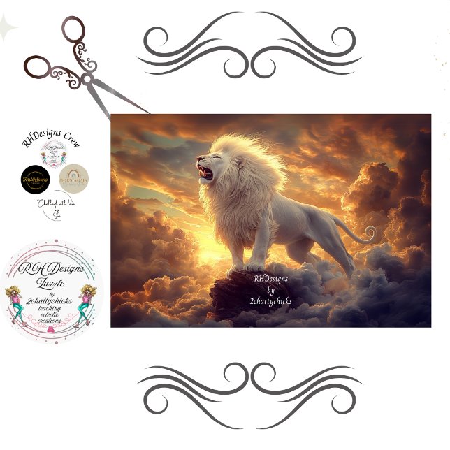 Dekoupage Offenbarung 5:5 Löwe von Juda Seidenpapier (Von Creator hochgeladen)