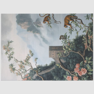 Dekoupage Orientale Chinesische Chinesische Mauer Seidenpapier