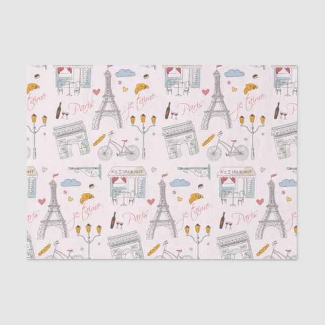 Dekoupage Paris Seidenpapier (Vorderseite)