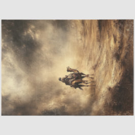 Dekoupage Sahara Wüstensturm kommt Seidenpapier