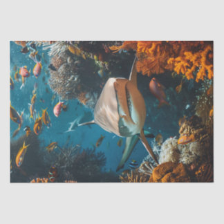Dekoupage Shark Ocean Water World Seidenpapier