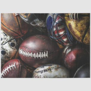 Dekoupage Sports Balls & Equipment Sports Seidenpapier
