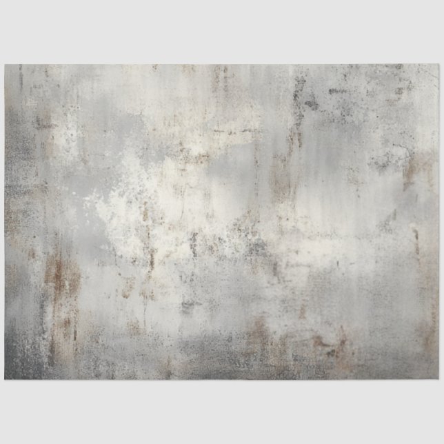 Dekoupage Textured Grays White Imitats Hintergrund Seidenpapier (Vorderseite)