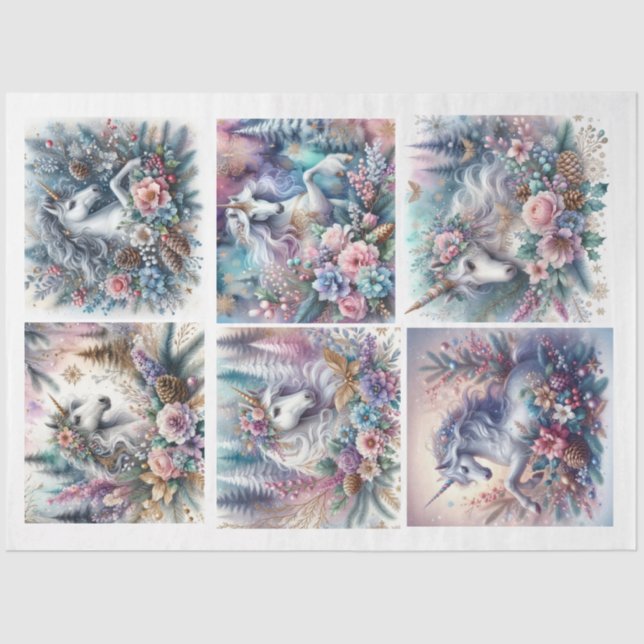 Dekoupage Tissue (Dekorationspapier) des mystical  Seidenpapier (Vorderseite)
