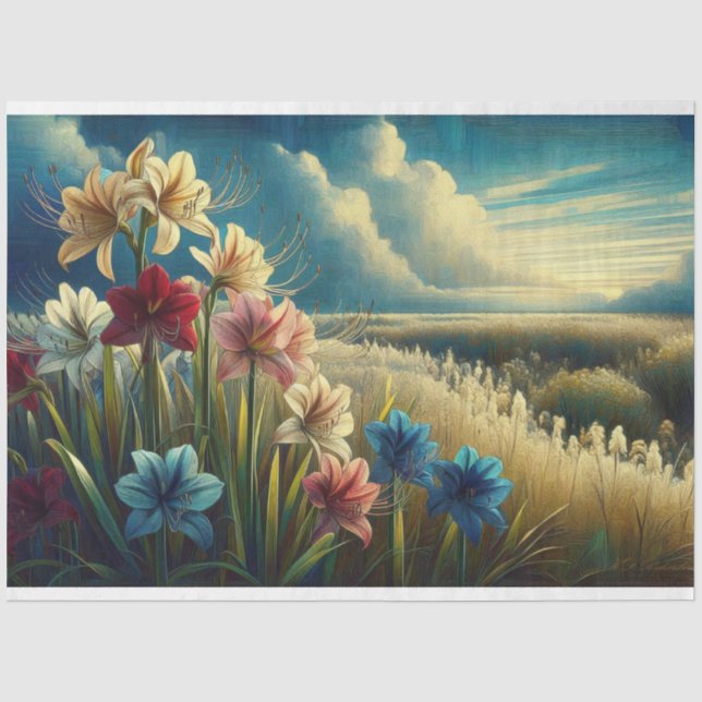 Dekoupage Tissue Paper für Landschaftliche Ansicht Seidenpapier (Vorderseite)