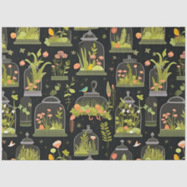 Dekoupage Tissue Terrarias Cloches Bell Jar Seidenpapier