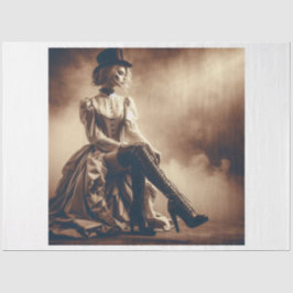 Dekoupage Viktorianisch Gothic Woman Seidenpapier
