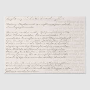 Dekoupage von benutzerdefinierten Texten Schriftbu Seidenpapier