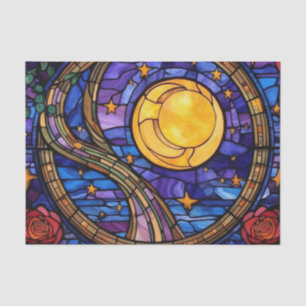 Dekoupage von Starry Night - Glass Decoupage Paper Seidenpapier