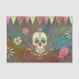 Dekoupage von Sugar Skull Papier 4 Dia de Los Muer