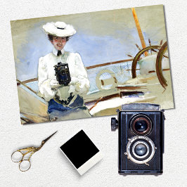 Dekoupage von Vintagen Fotografen Seidenpapier