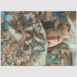 Dekoupage Whimsical Librarian School Lehrer Seidenpapier