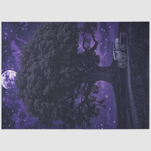 Dekoupage Whimsical Skelettelromanewald Seidenpapier (Vorderseite)