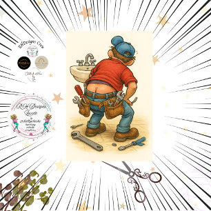 Dekoupage whimsische lustige Klempnerkunst Seidenpapier