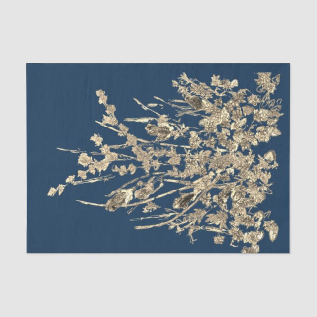 Dekoupage-Wildblume Seidenpapier (Vorderseite)