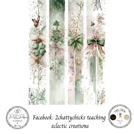 Dekoupierte koordinierte St. Patrick Panels Seidenpapier