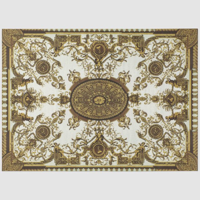 Dekoutenpapier für Gold und Schwarz Seidenpapier (Vorderseite)