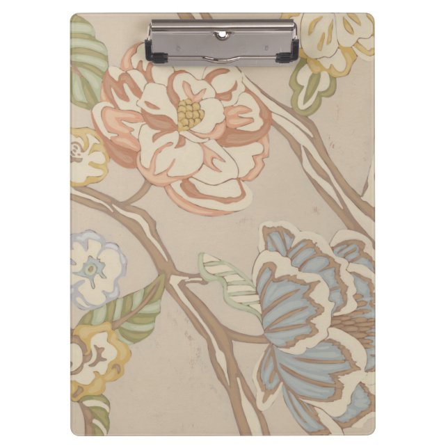 Dekrative Organza Chintz Floral Design Klemmbrett (Vorderseite)