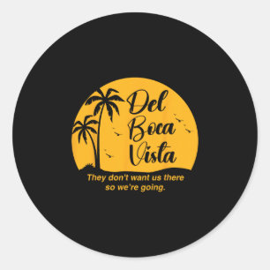 Del Boca Vista Bekleidung Uni-Erwachsene Lustiger Runder Aufkleber