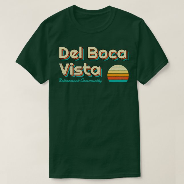 Del Boca Vista Retro Sunset TShirt 1 (Design vorne)