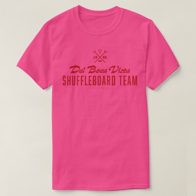 Del Boca Vista Shuffleboard Team Red T-Shirt (Design vorne)