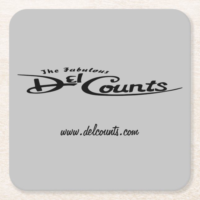 Del Counts Coasters Rechteckiger Pappuntersetzer (Vorderseite)