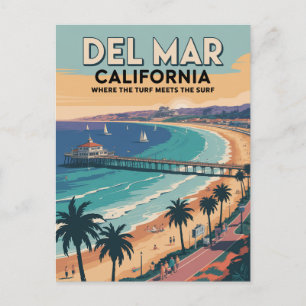 Del Mar California Postkarte