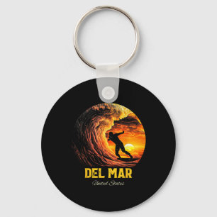 Del Mar United States Surfen Surfbrett Schlüsselanhänger