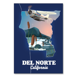 Del Norte California Reiseplan Tischnummer