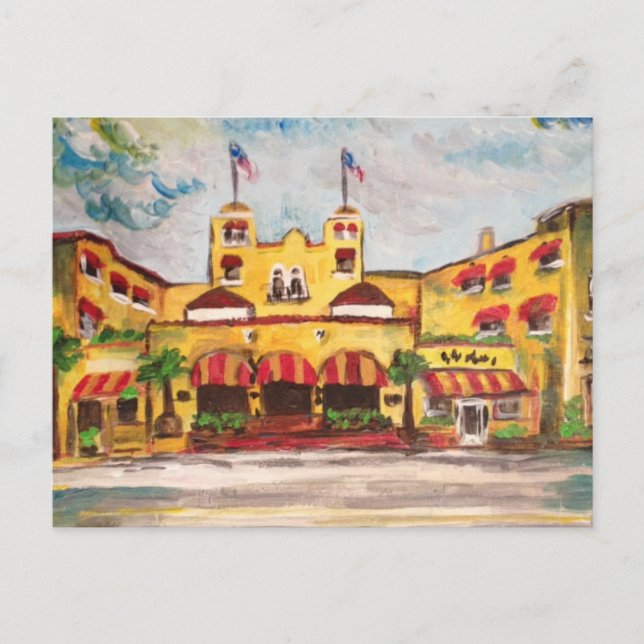 Del Ray Beach, Florida Painting Postcard Postkarte (Vorderseite)