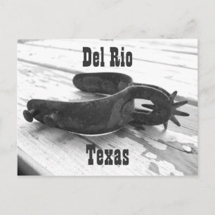 Del Rio Texas Sporen Postkarte